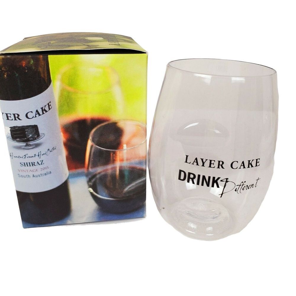 Govino Layer Cake 16oz BPA-Free‎ Shatterproof Wine Glass New In Box